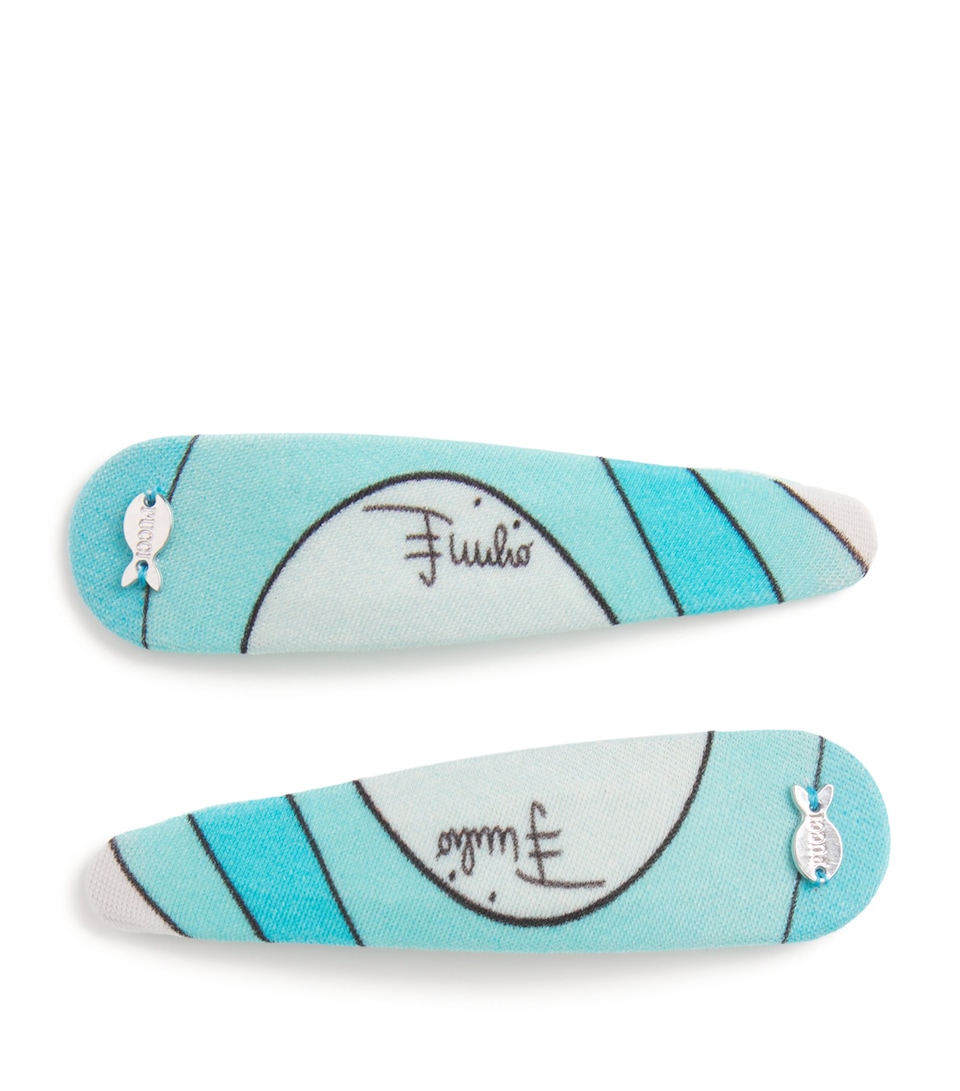 Marmo Print Hair Clips (Set of 2)