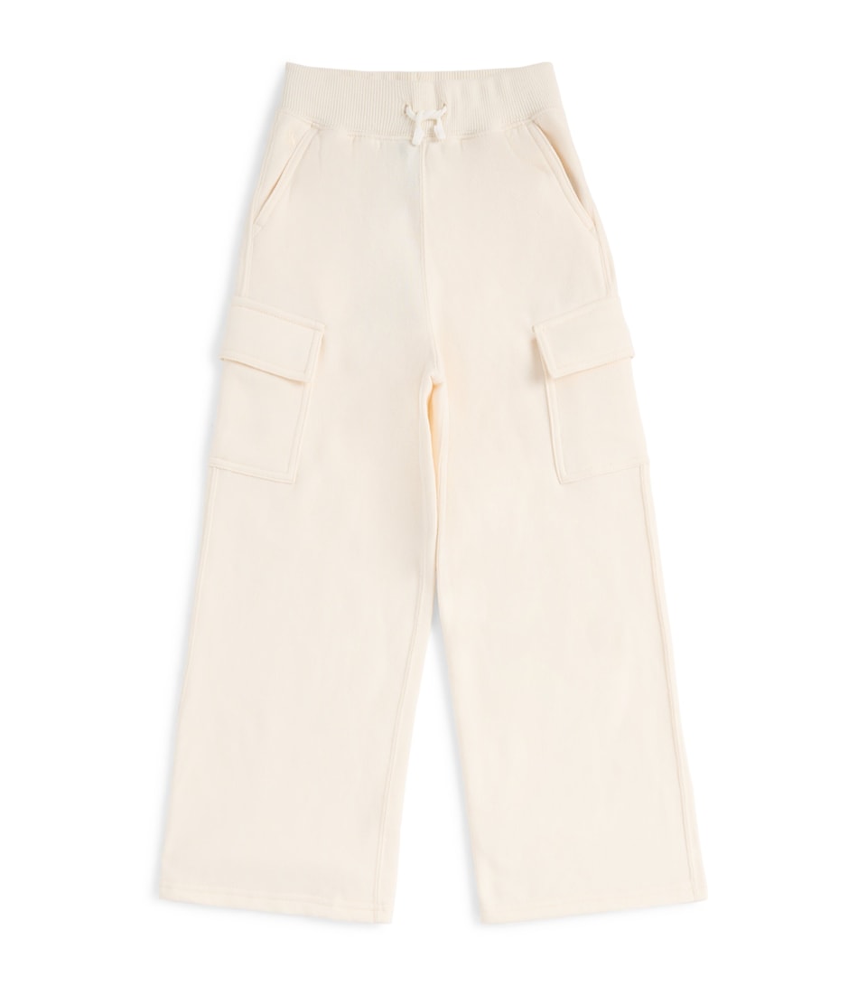 Ralph Lauren Kids Cargo Wide-Leg Sweatpants (7-14 Years) Estate Cream