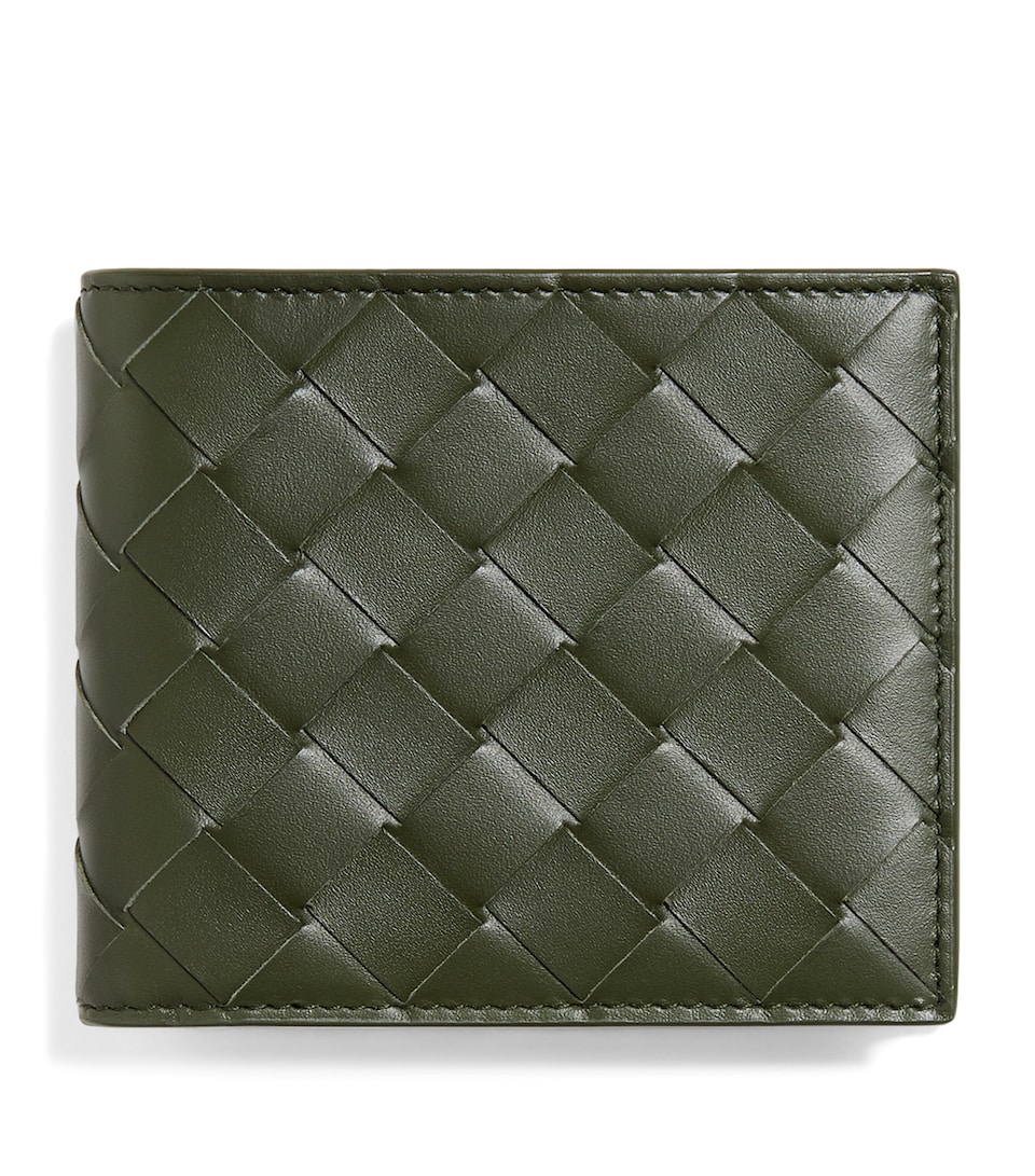 Bottega Veneta Leather Intrecciato Bifold Wallet