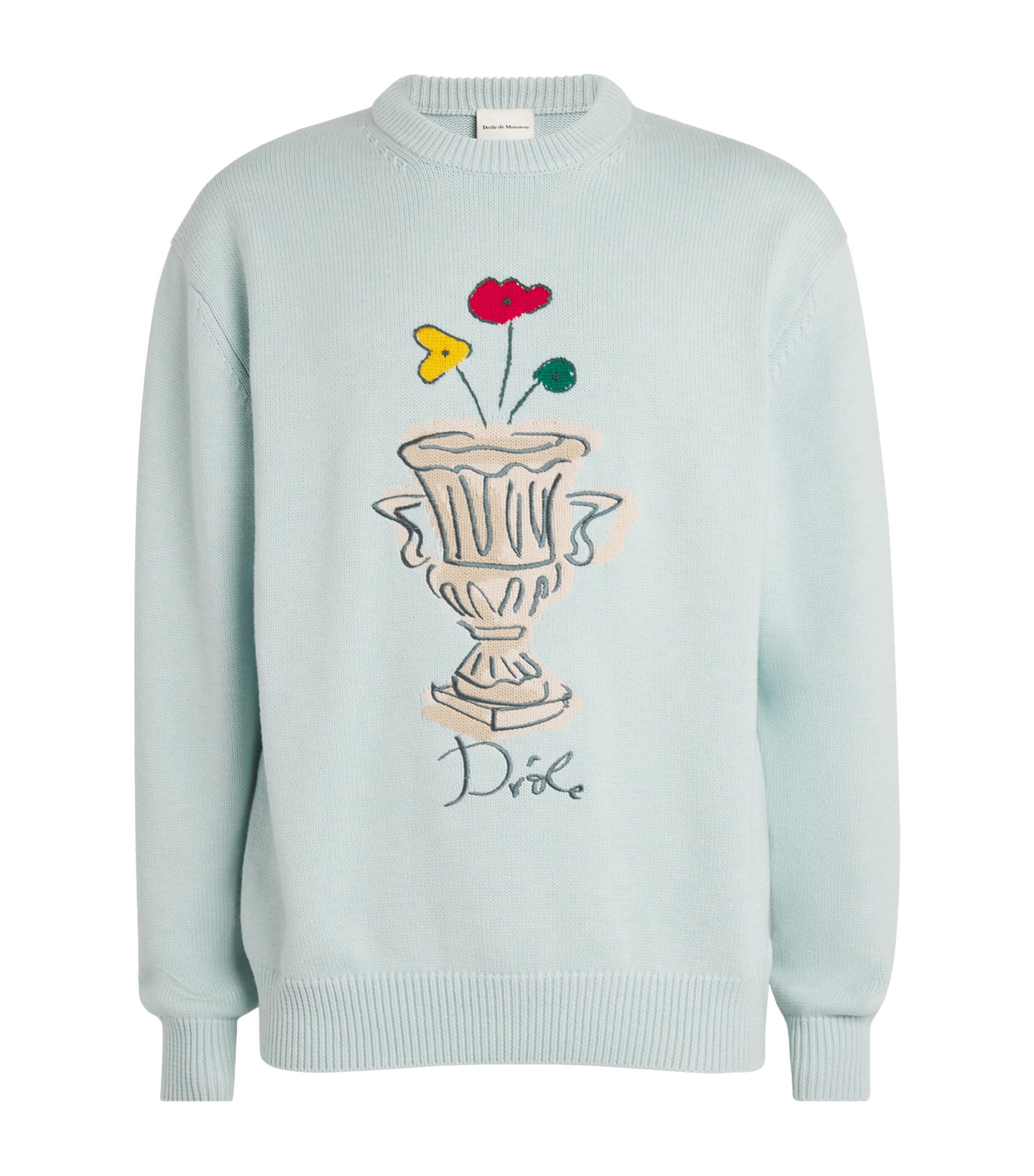 Wool-Cotton Vase Sweater