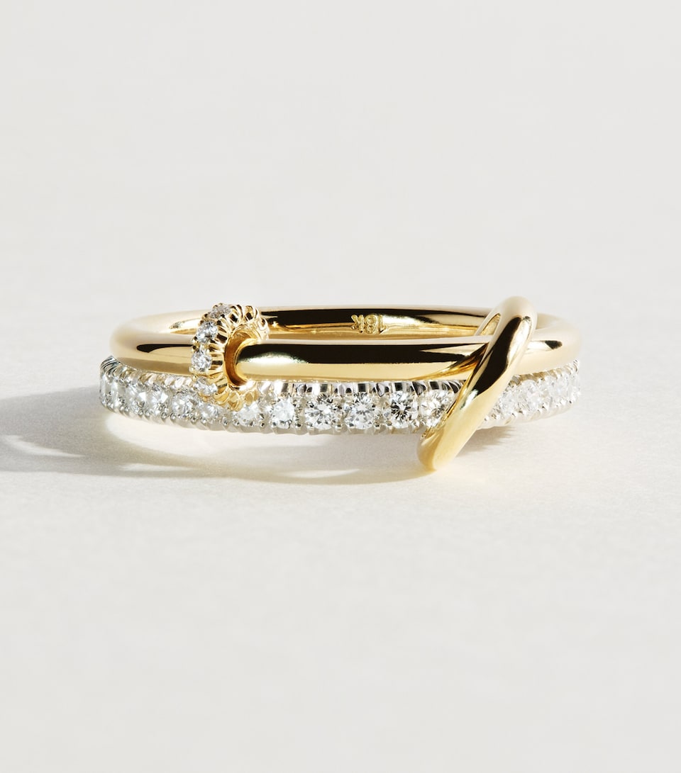 Spinelli Kilcollin Sterling Silver, Yellow Gold and Diamond Virgo Ring Ster Silv And Yg