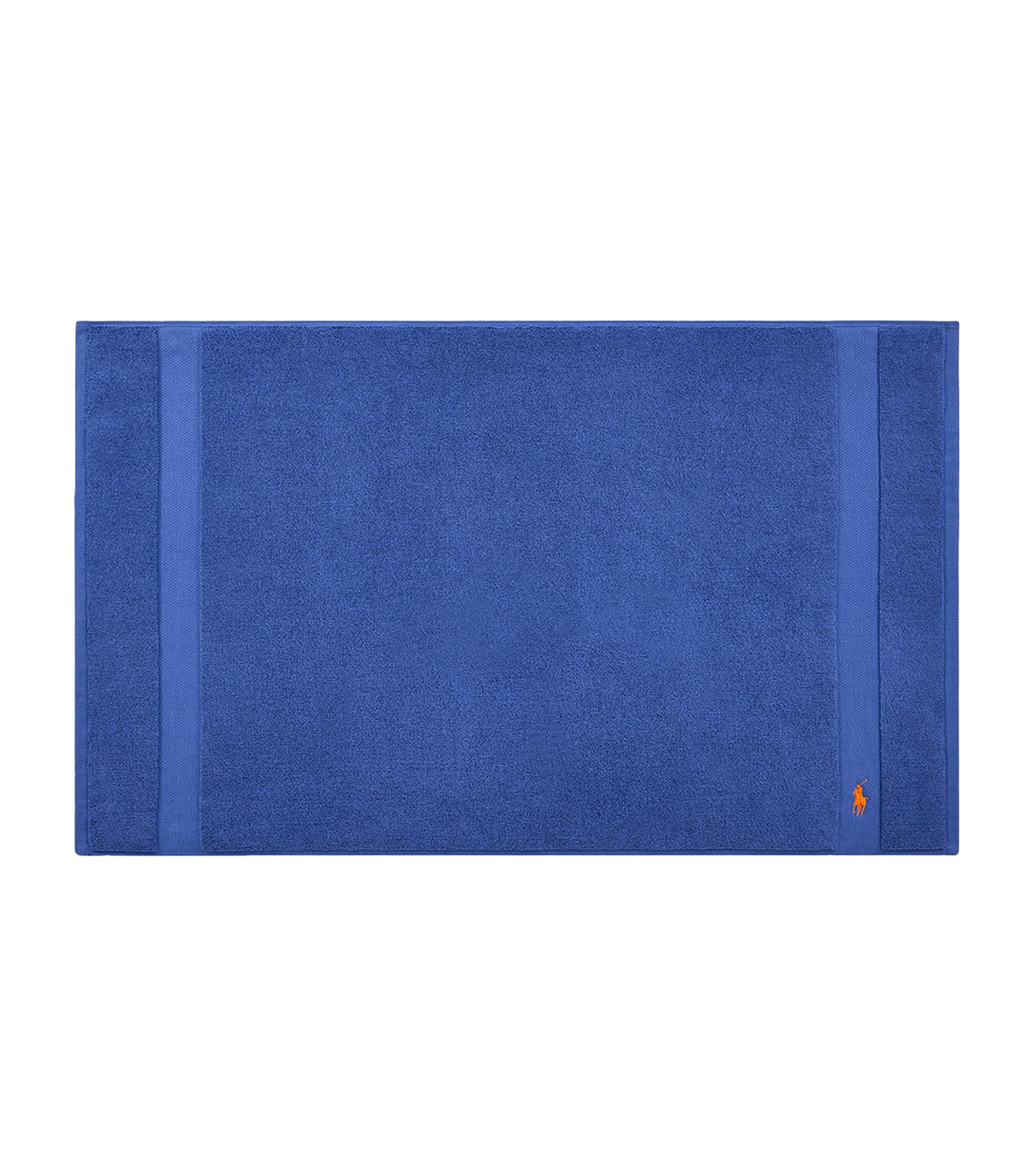 Ralph Lauren Home Polo Player Bath Mat (55cm x 90cm) Iris Blue