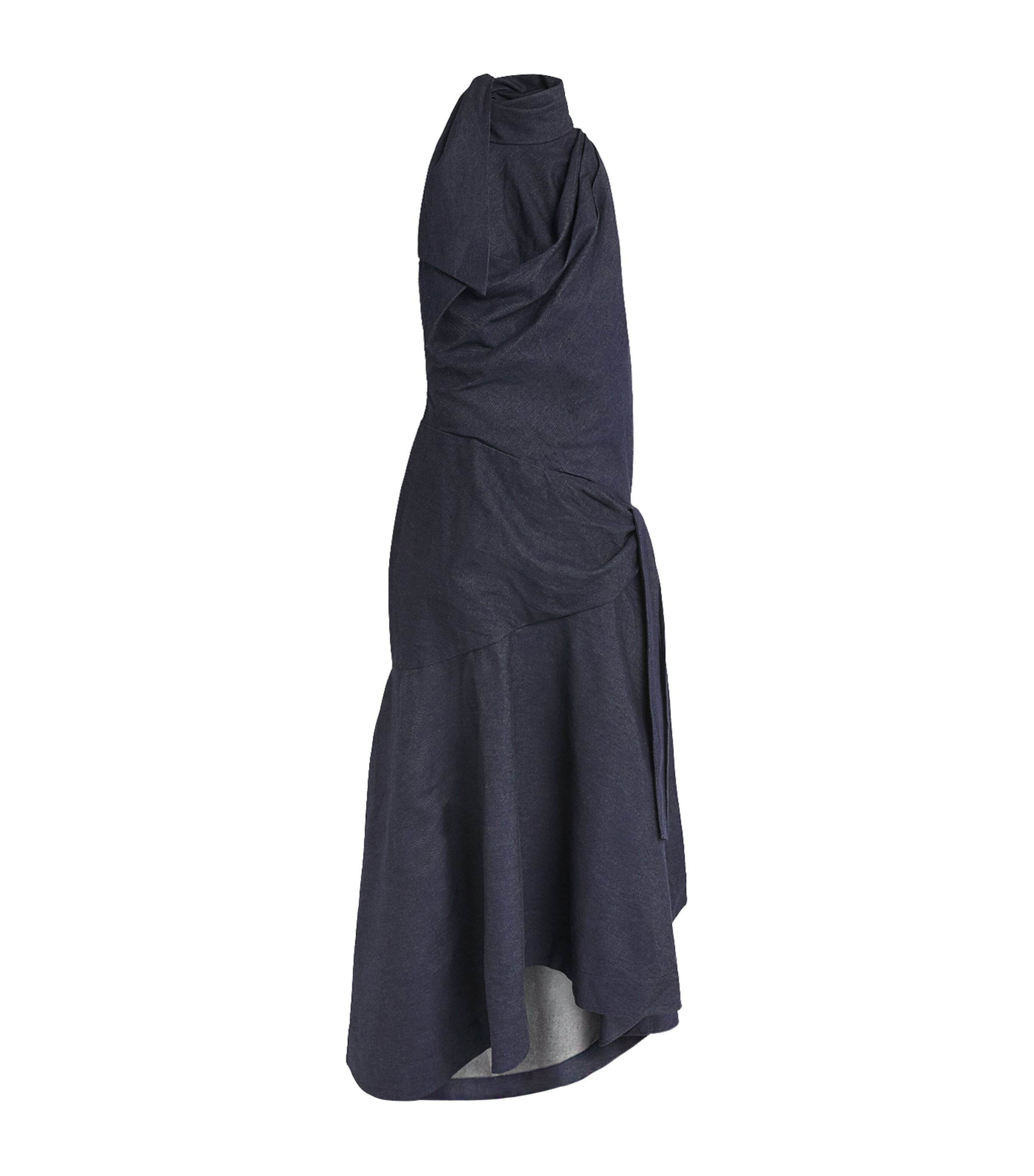 Zimmermann Womens Denim Draped Valiant Maxi Dress Night Sky