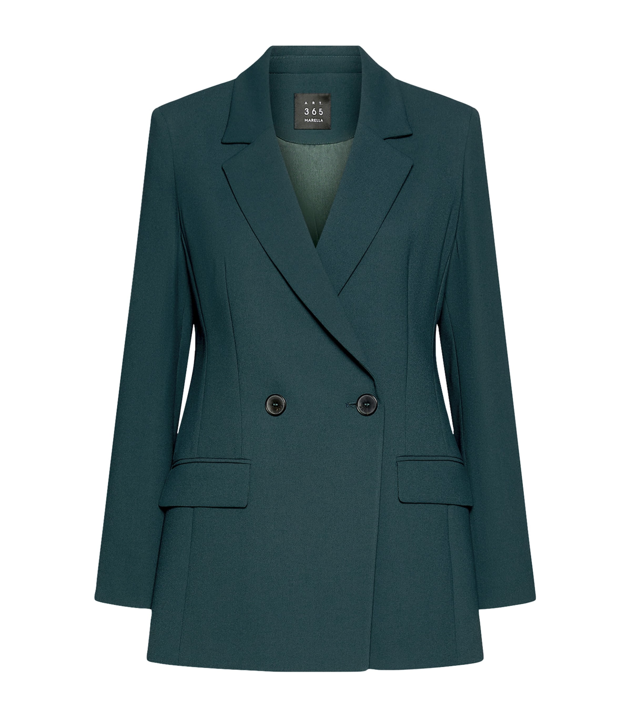 Marella Womens Double-Breasted Blazer Peacock Blue