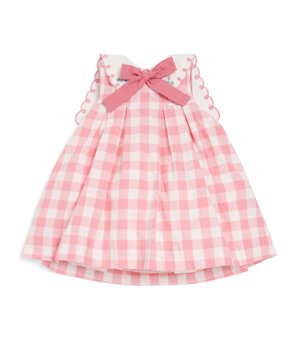 PEPA LONDON Cotton Gingham Dress (12 Months-4 Years) Red