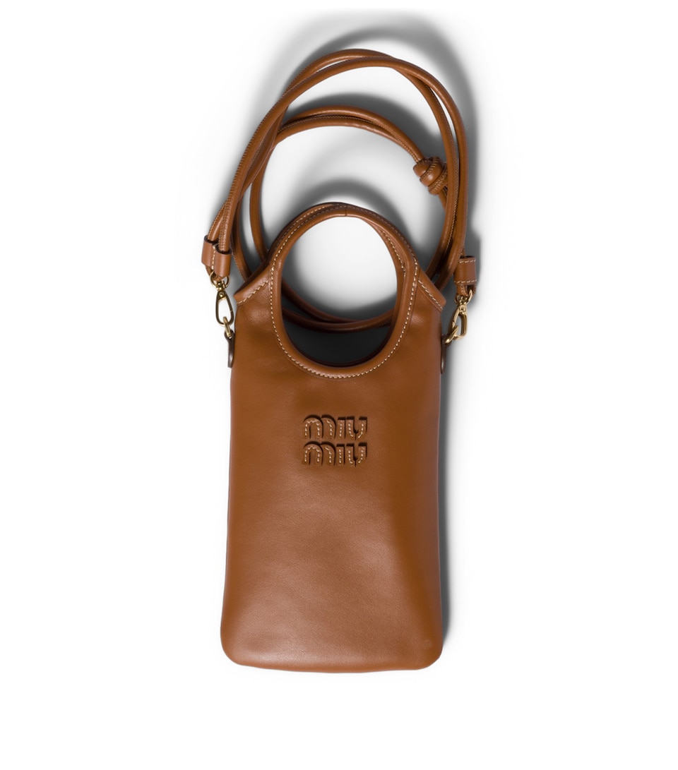 Miu Miu Calfskin Logo Phone Case