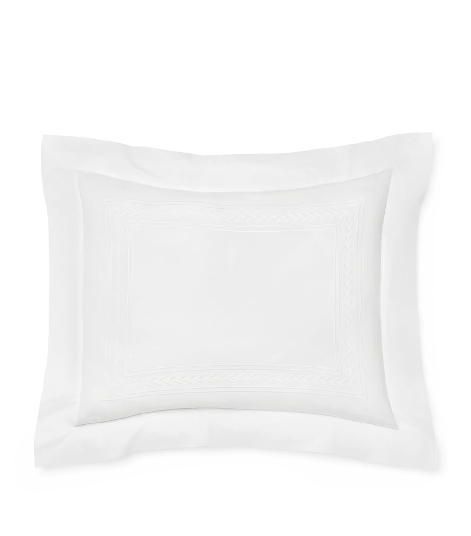 Pratesi Silk-Cotton Impero King Pillowcase (50cm x 90cm) White/white