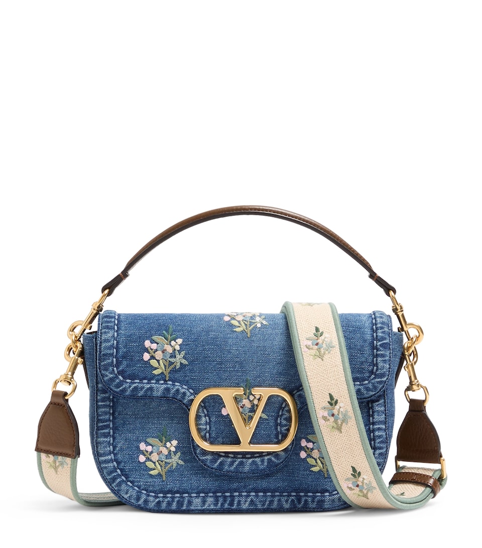 Valentino Garavani Embroidered Locò Shoulder Bag