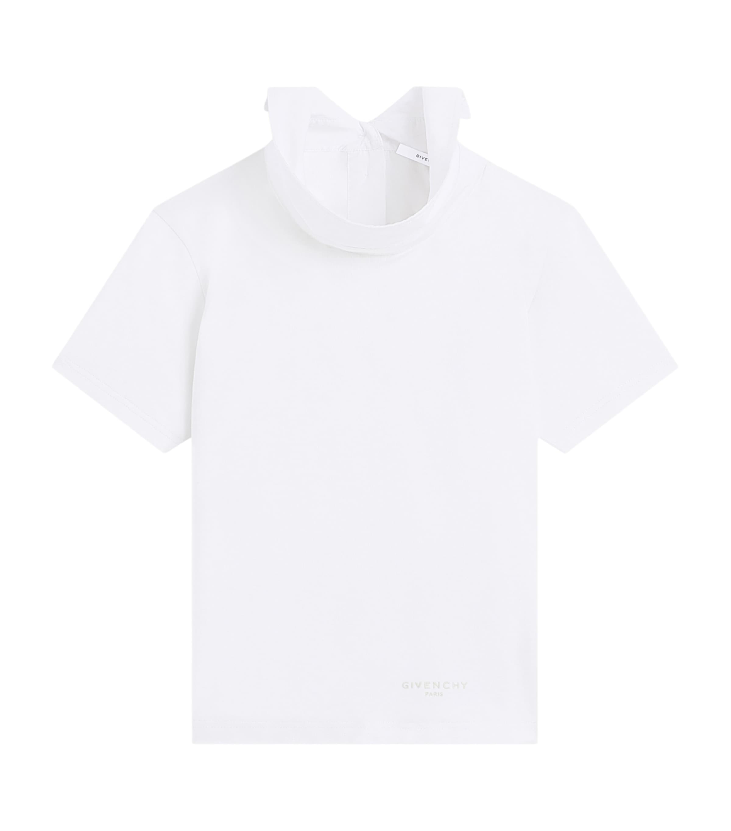 Givenchy Womens Cotton Reverse Collar T-Shirt