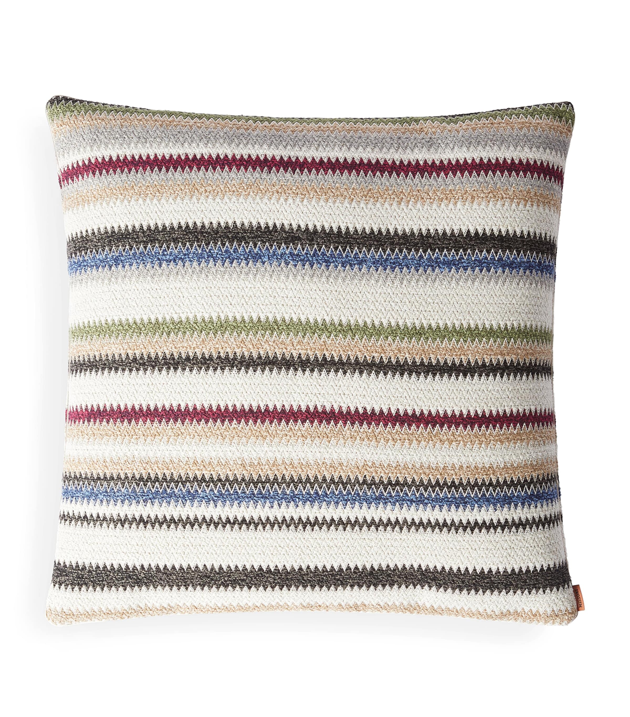 Missoni Blurred Chevron Cushion (50cm x 50cm) Beige Multi