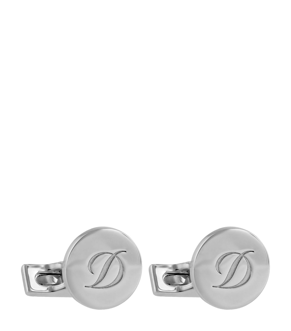 S.T. Dupont Iconic Monogram Cufflinks Silver