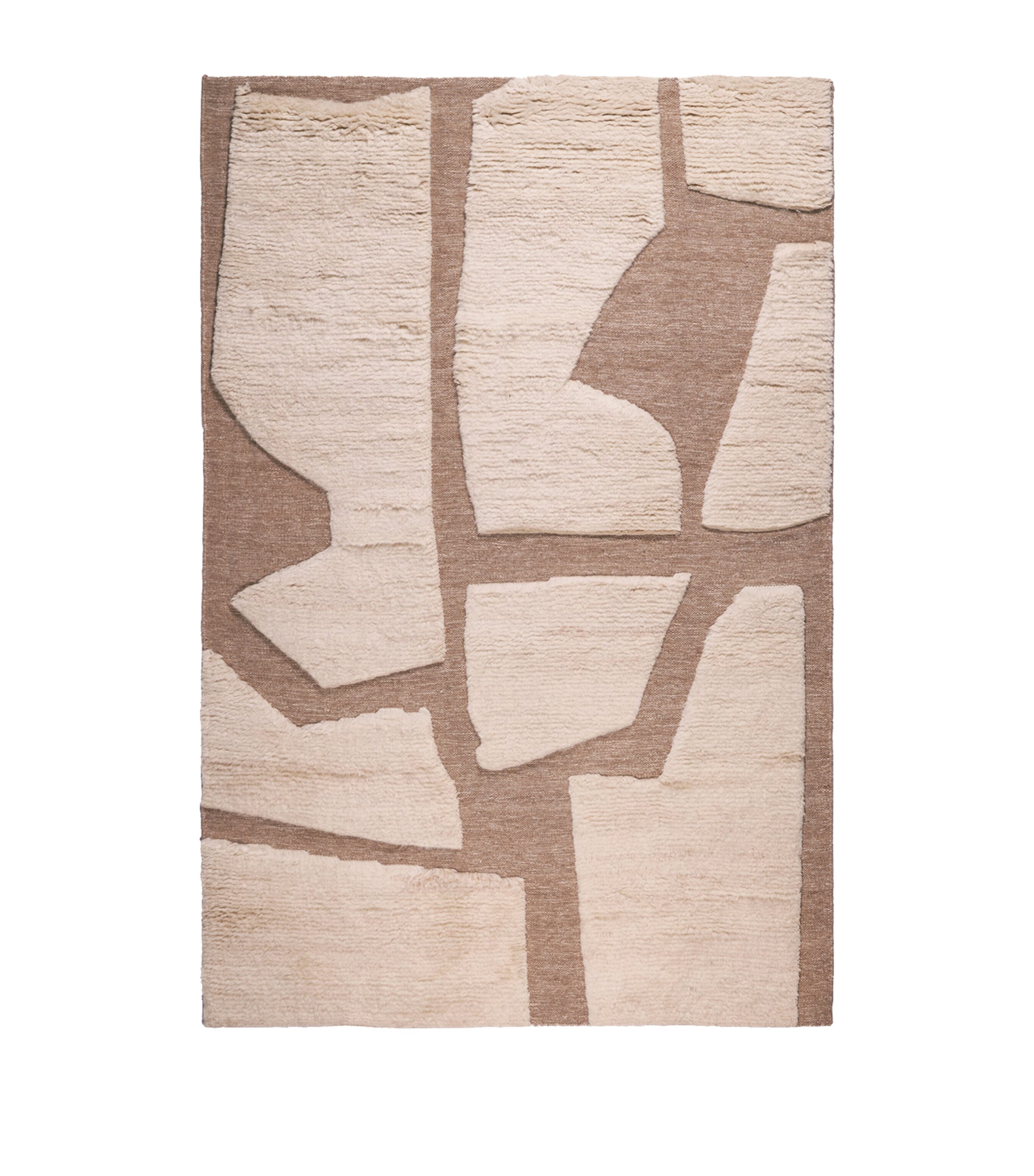 Wool Fossil Tan Rug (2.74m x 1.83m)