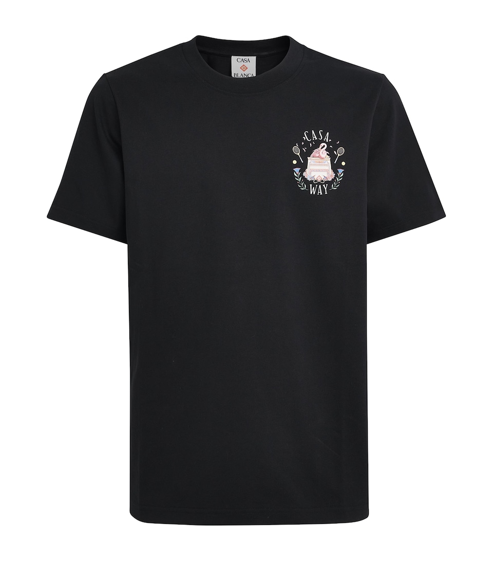 Casablanca Mens Organic Cotton Casa Way T-Shirt Casaway