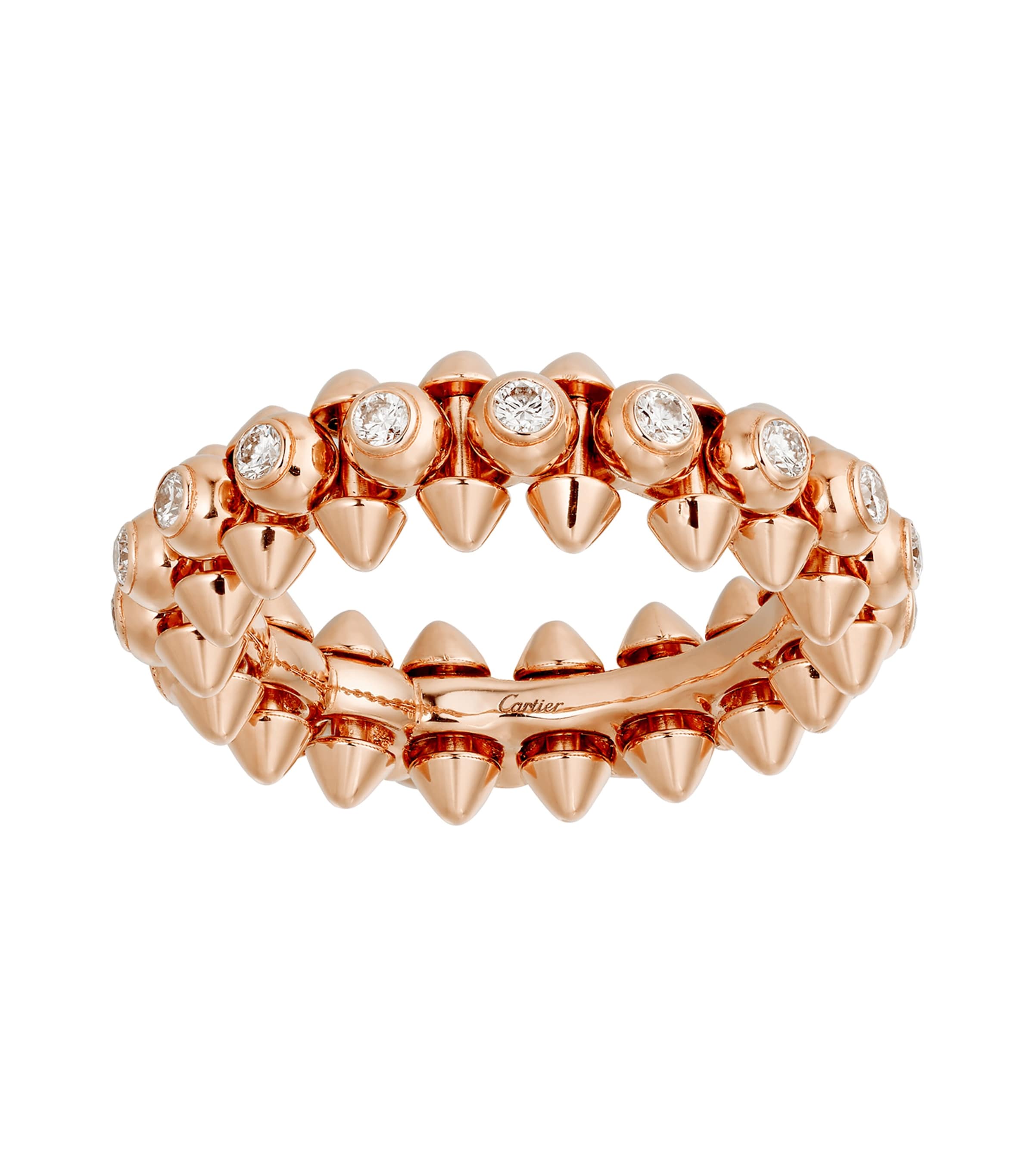 Cartier Rose Gold and Diamond Clash de Cartier Ring Rose Gold