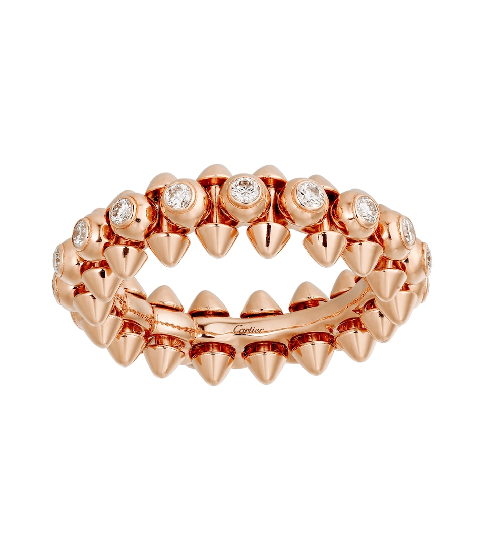 Cartier Rose Gold and Diamond Clash de Cartier Ring Rose Gold