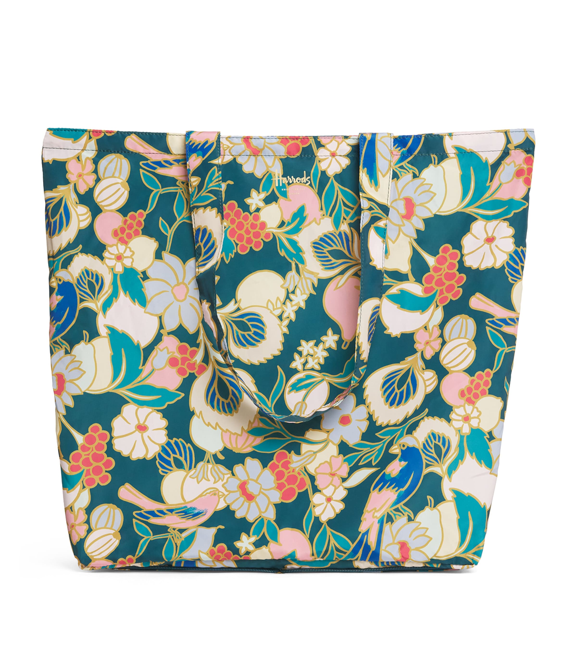 Harrods Enchanted Emporium Pocket Shopper Bag Navy