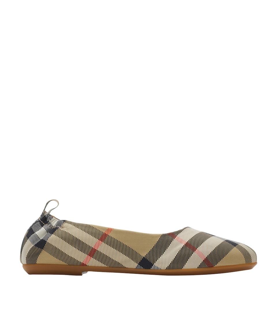 Check Ballet Flats
