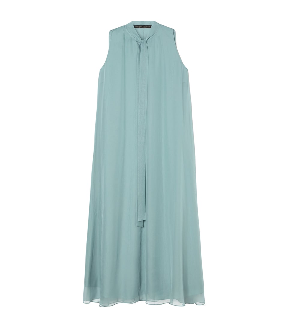 Satin Embellished Midi Dress