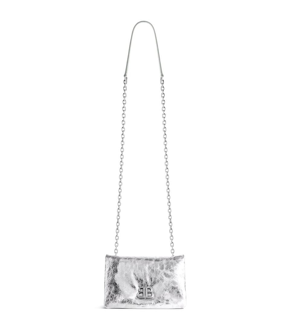 Metallic Leather Monaco Nano Shoulder Bag
