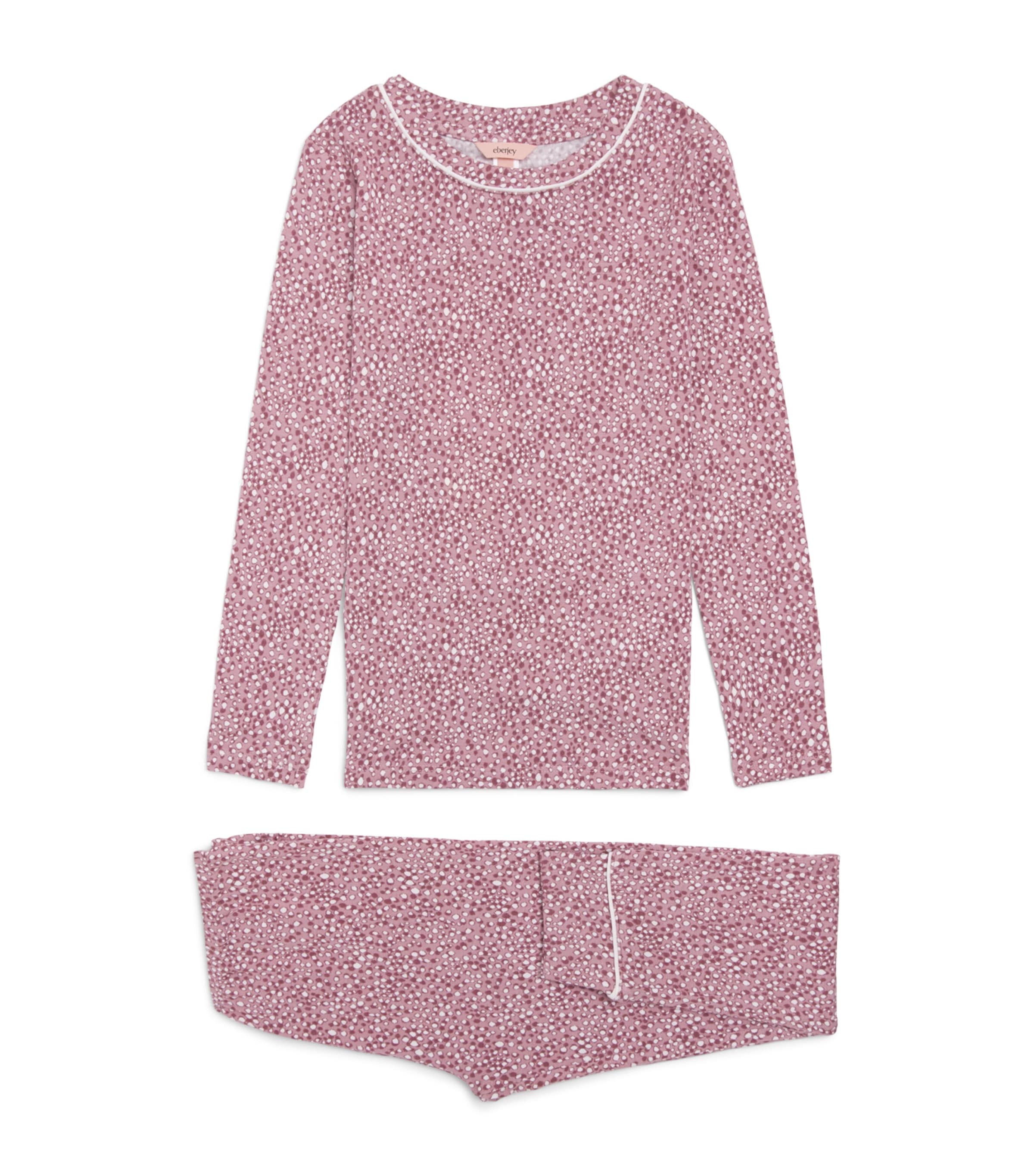 Eberjey Modal Animal Print Pyjamas Set (2-10 Years) Anml Inst Wdrse/ivry