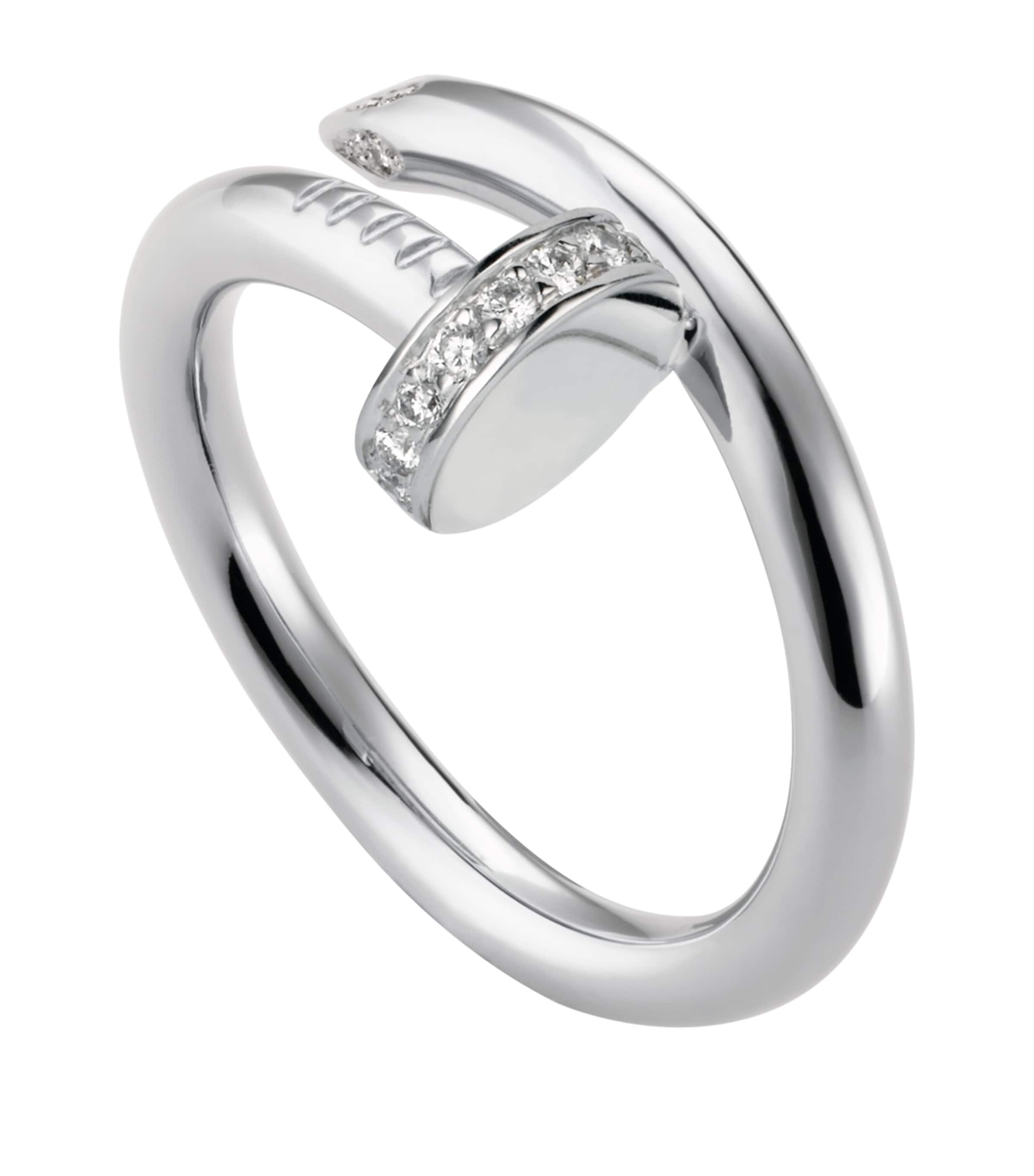 White Gold and Diamond Juste un Clou Ring