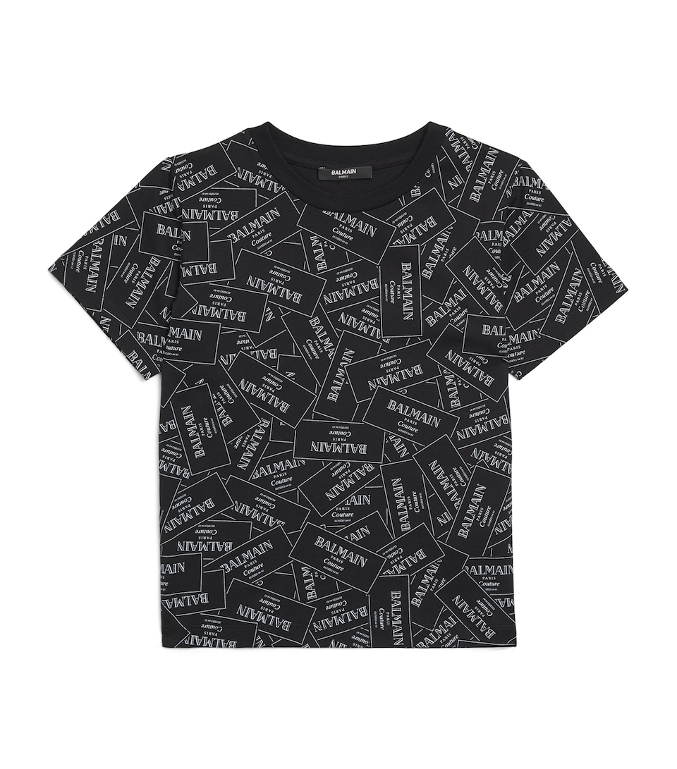 Cotton Label Print T-Shirt (4-14 Years)