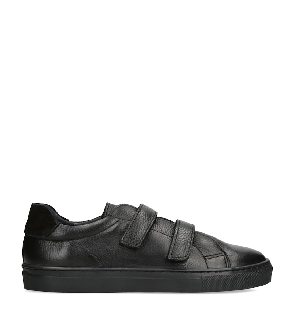 papouelli Leather Atlas Sneakers Black