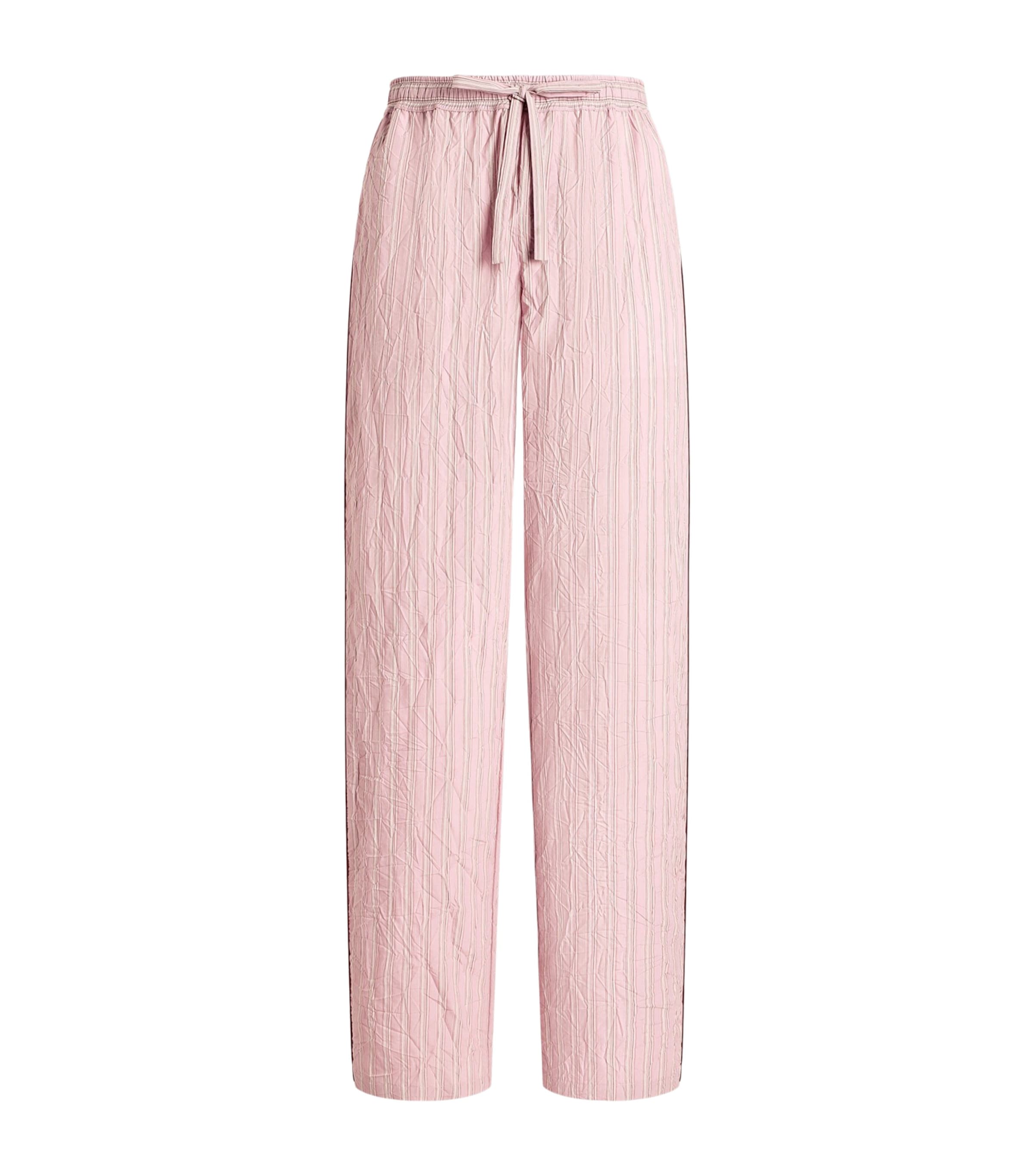 Dolce&Gabbana Mens Striped Crinkle Trousers Stri