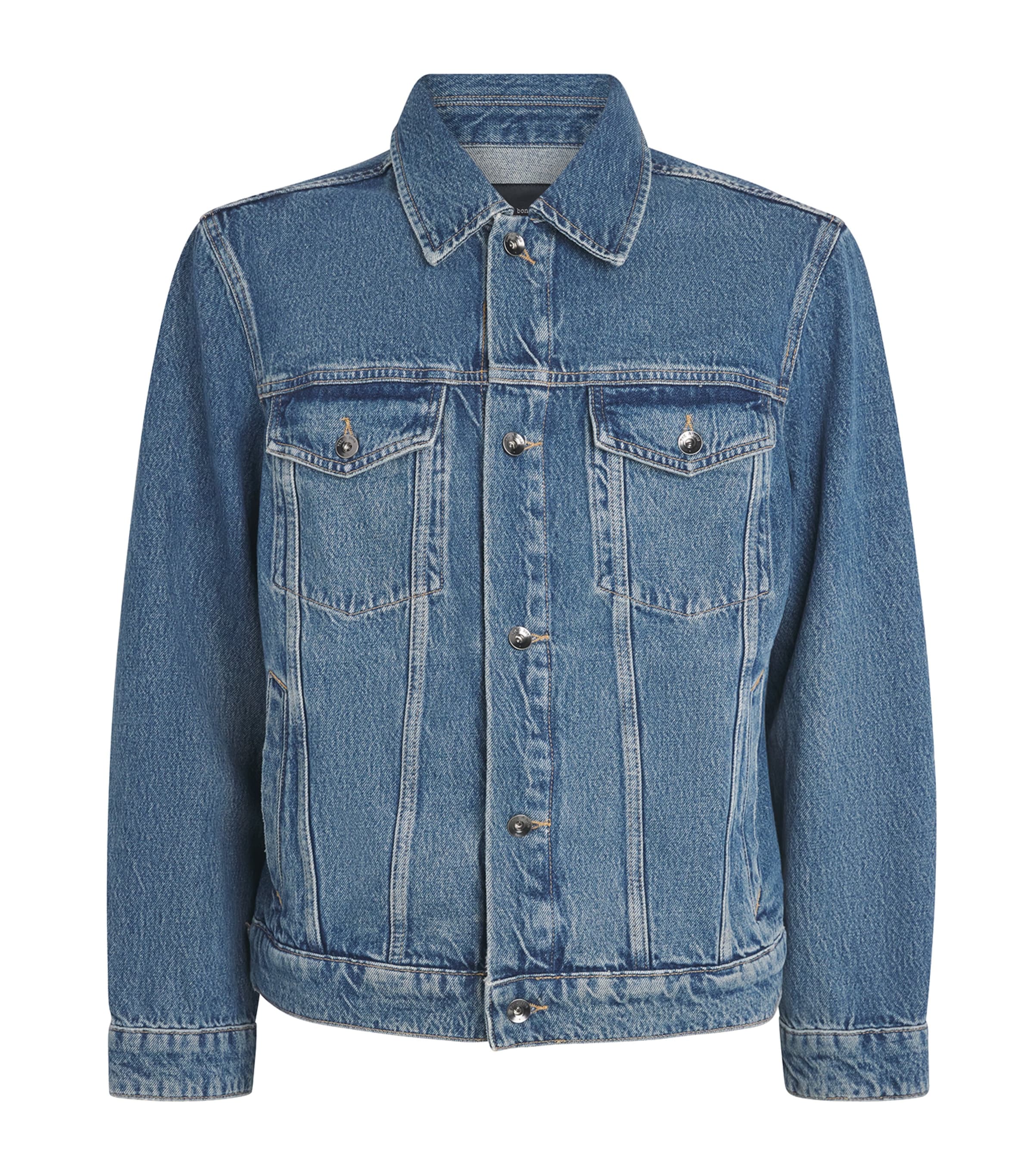 Rag & Bone Mens Denim Trucker Jacekt Tudor