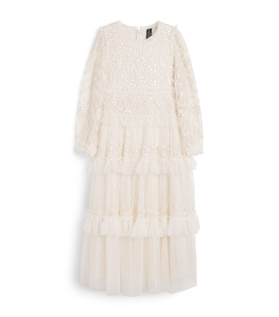 Needle & Thread Tulle Blossom Lace Dress (8-12 Years) Crmcream