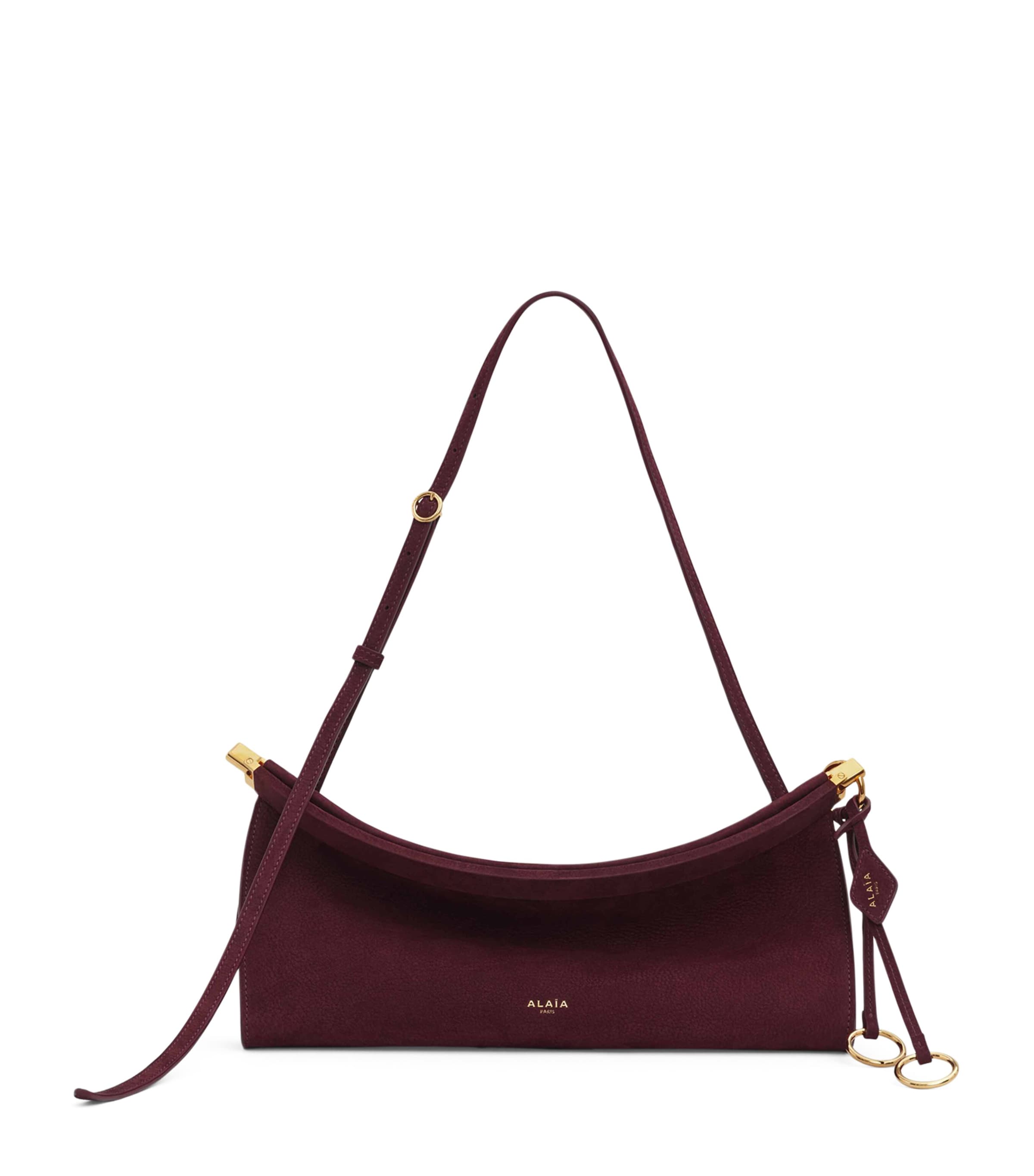 Medium Leather Le Click East West Shoulder Bag