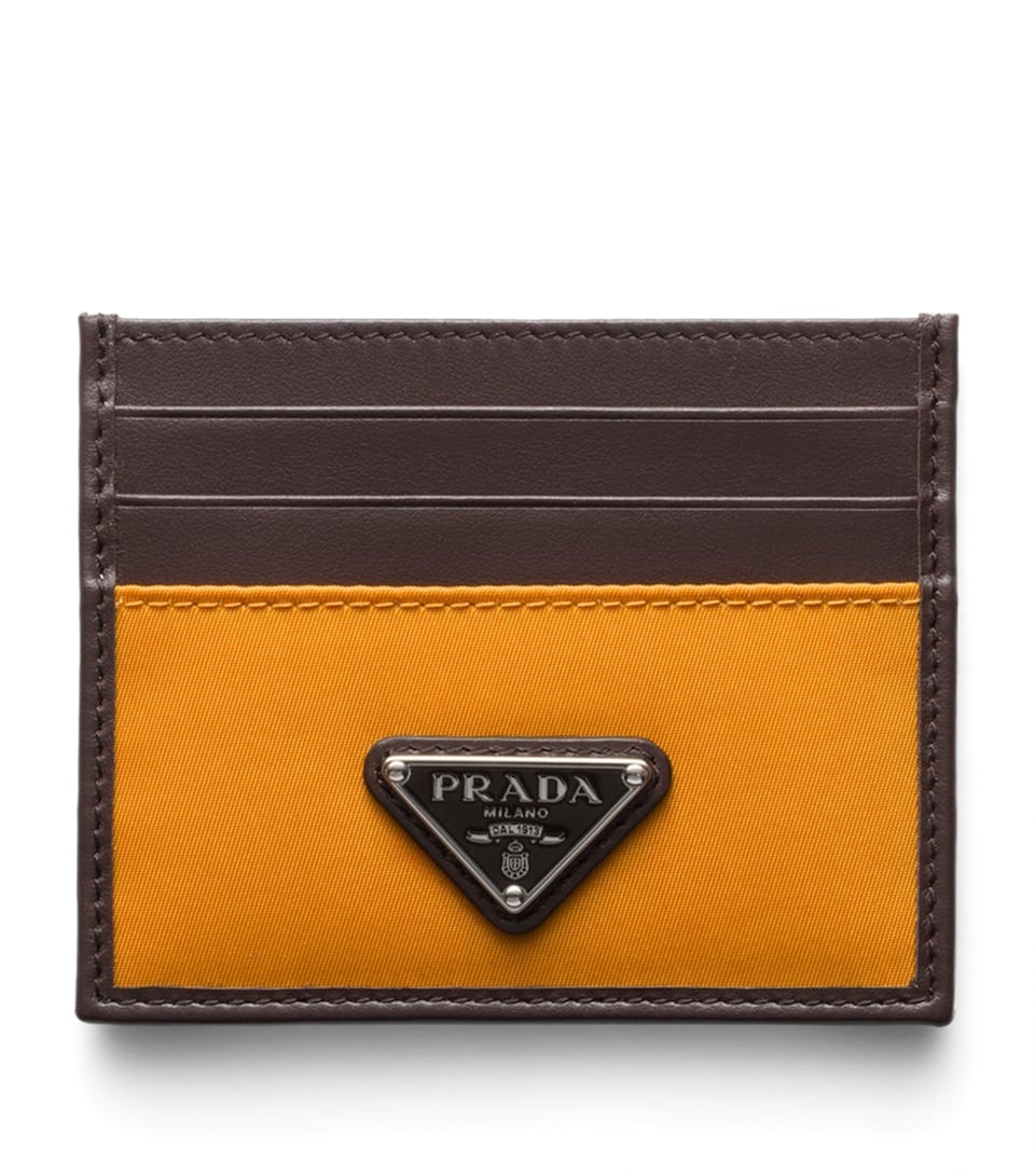 Prada Re-Nylon and Leather Card Holder