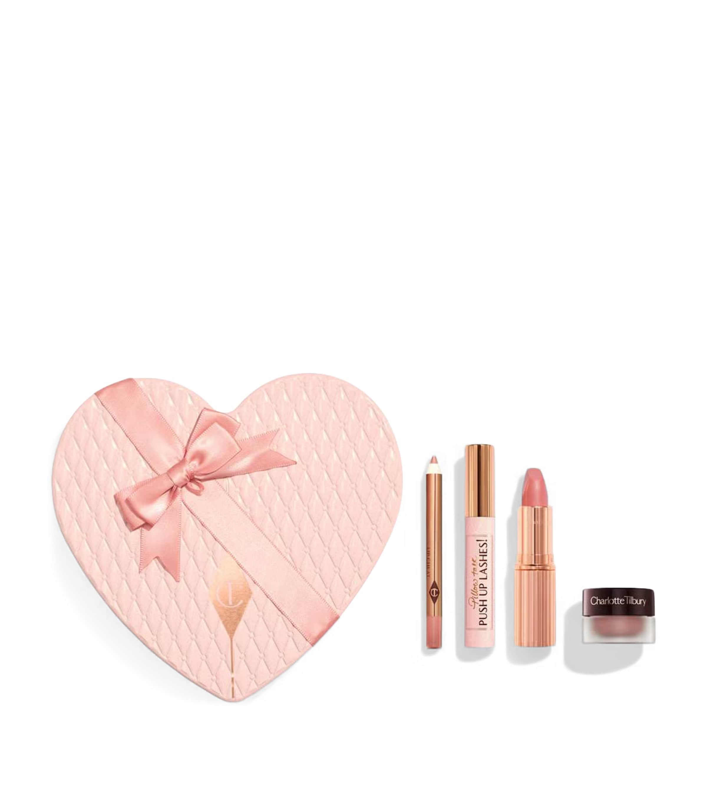 Charlotte Tilbury Pillow Talk Icons on the Go Gift Set (Worth £72) Pink Clear
