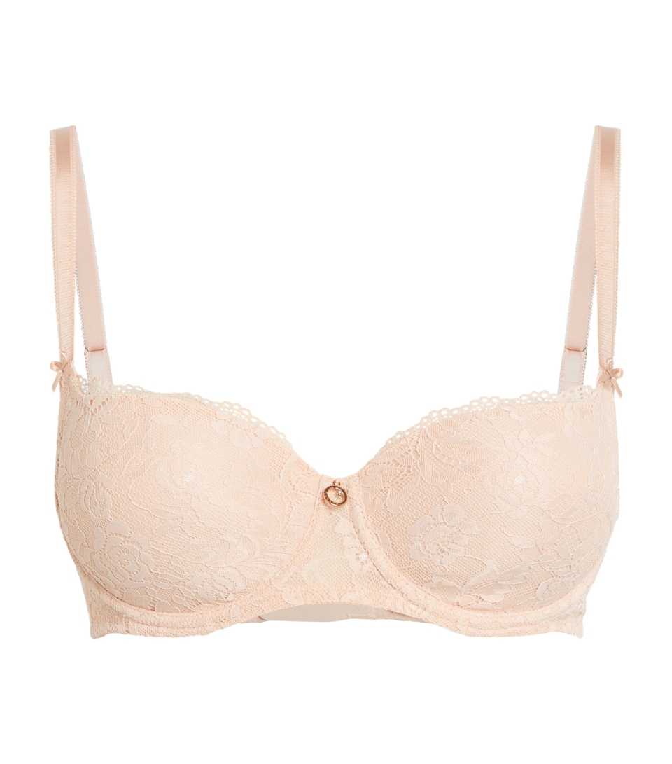 Aubade Womens Moulded Rosessence Half-Cup Bra Nude D Ete