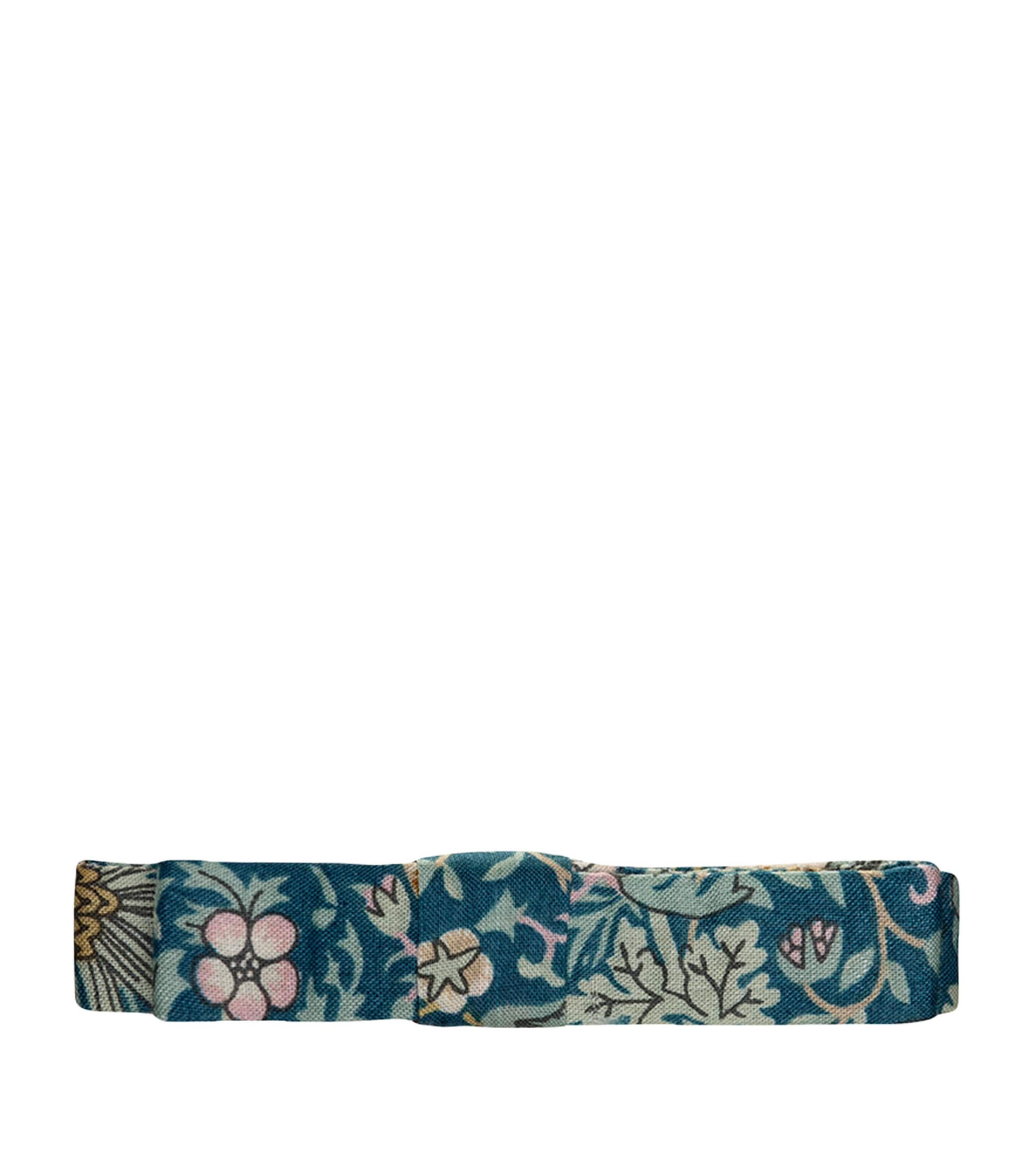 Trotters Cotton Floral Print Hair Clip Teal