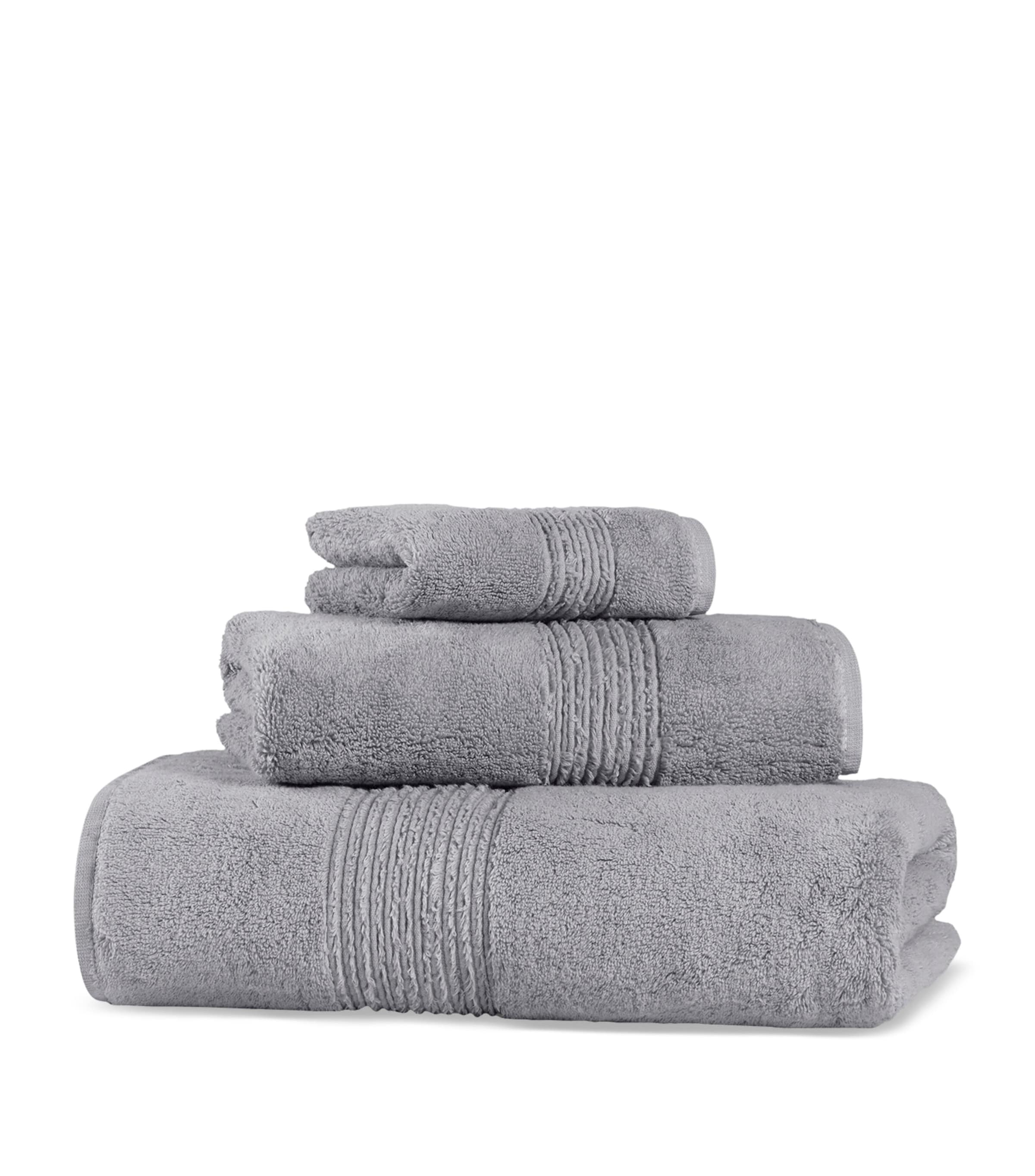 Hamam Organic Cotton Galata Bath Towel (70cm x 140cm) Dark Frost