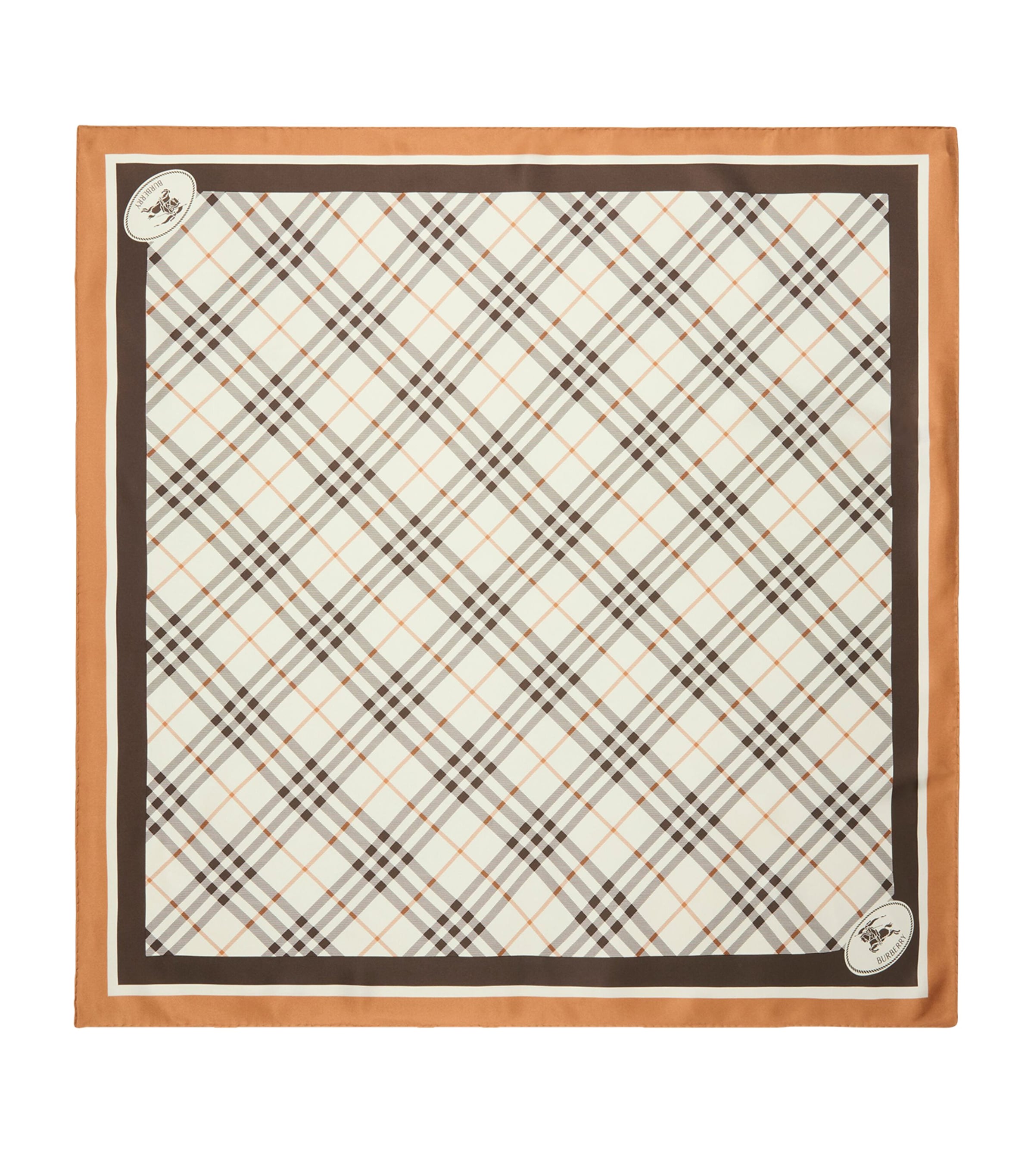 Silk Check Scarf