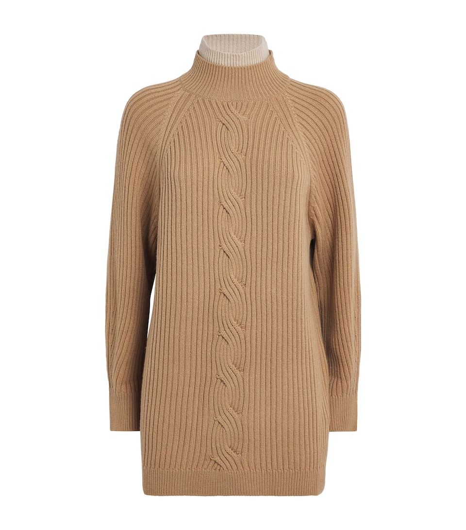 Wool-Cashmere Rib-Knit Sweater