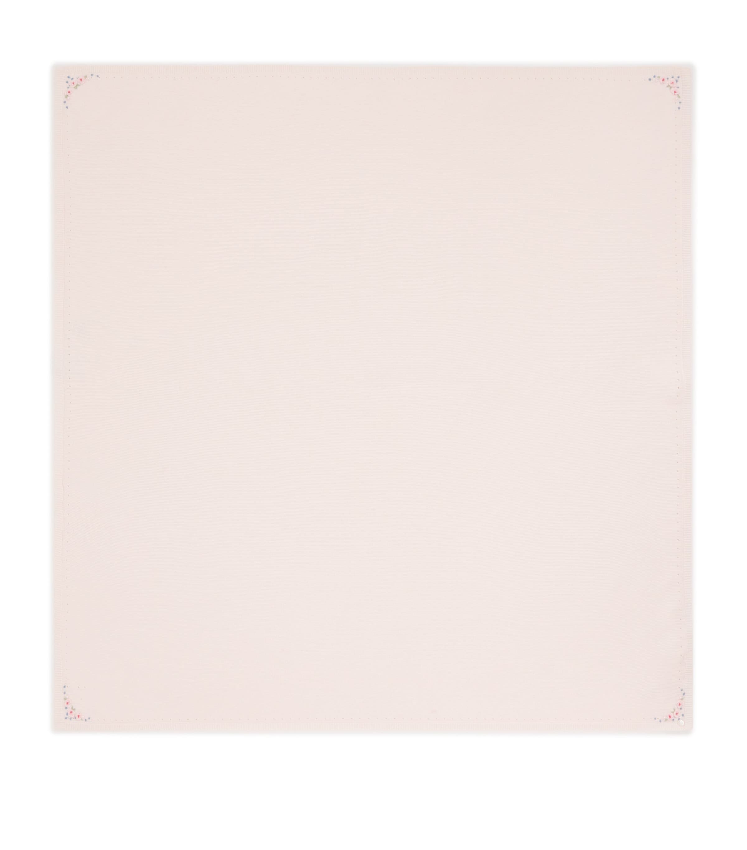 Cotton Embroidered-Floral Blanket