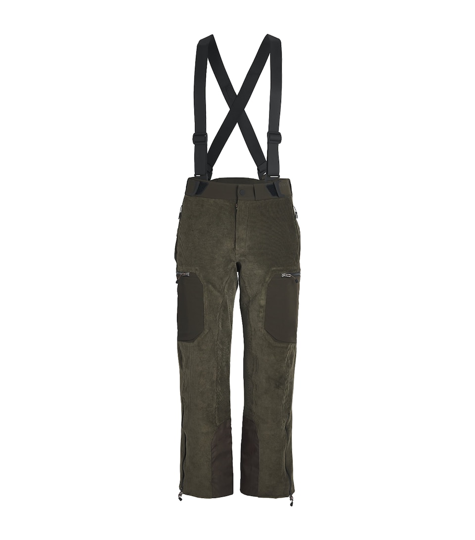 Sease Mens Corduroy Trace 2.0 Ski Trousers Bronze Olive