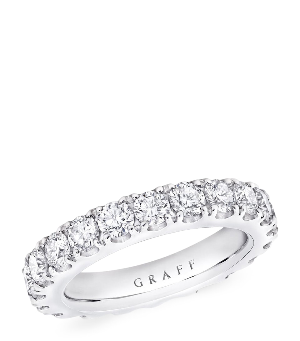 Graff Platinum and Diamond Classic Eternity Ring Platinum