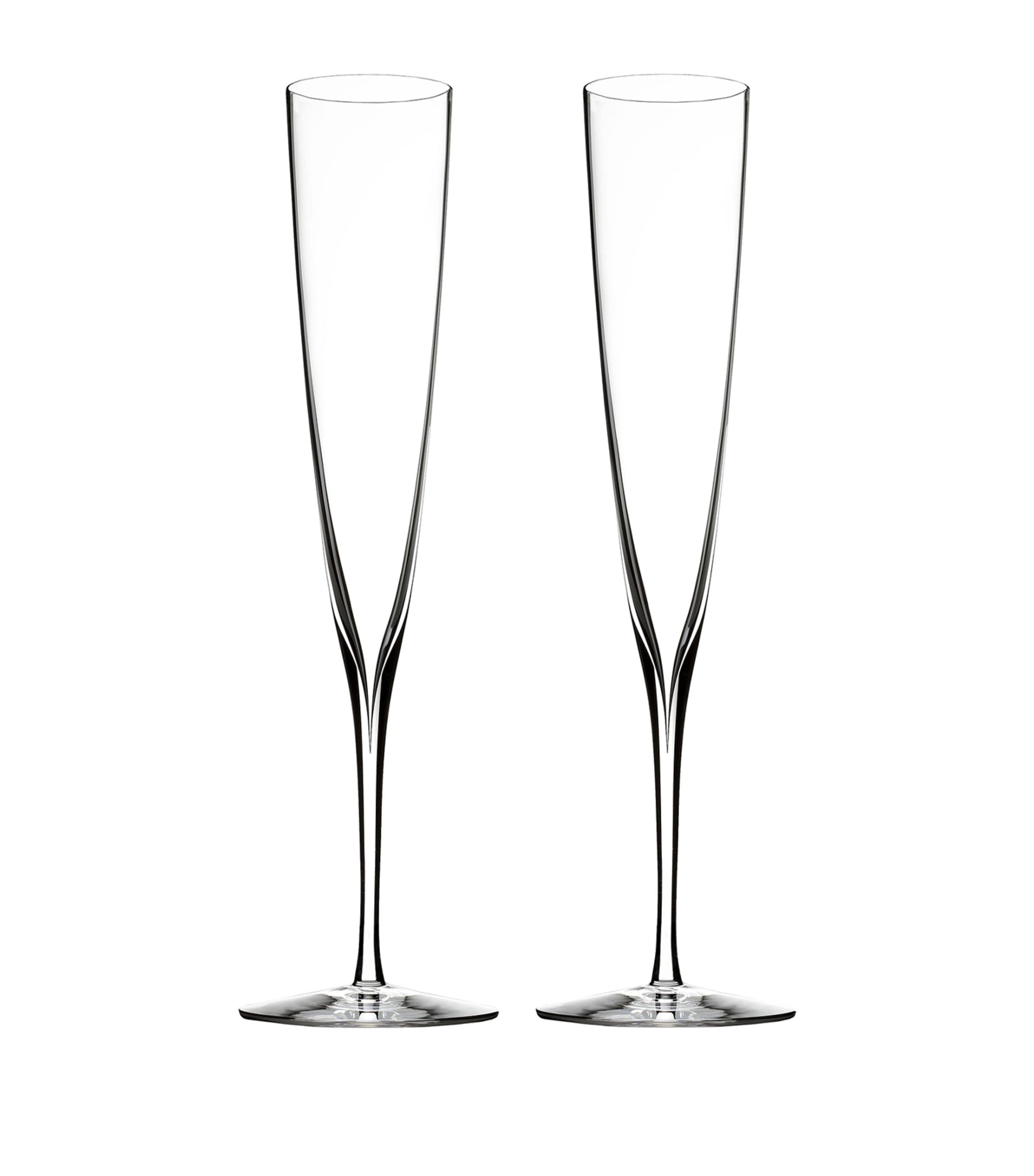 Elegance Champagne Trumpet FlutesSet of 2