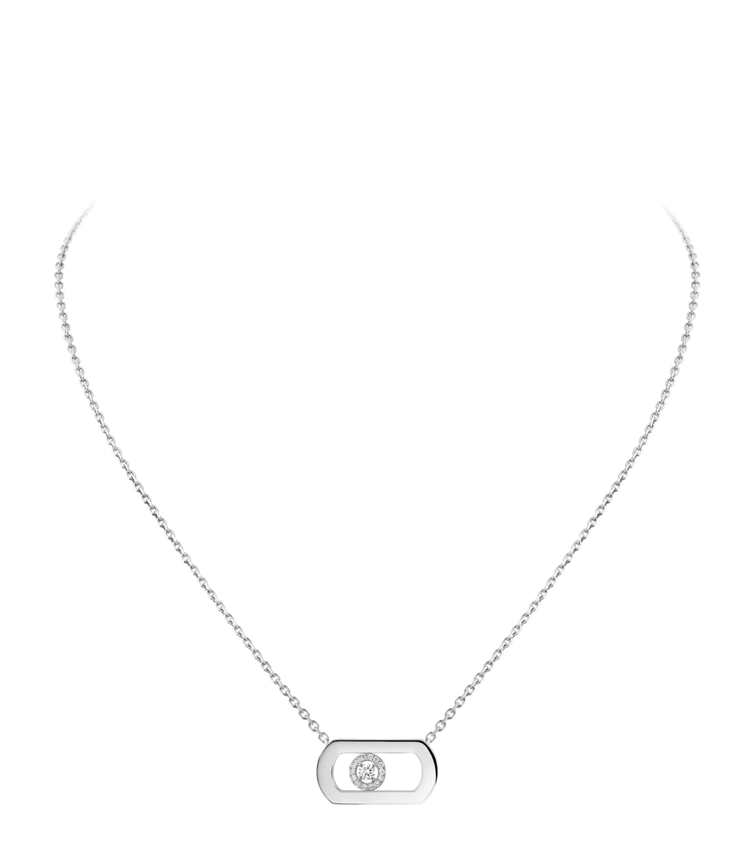 So Move White Gold and Diamond Necklace (0.12ct)