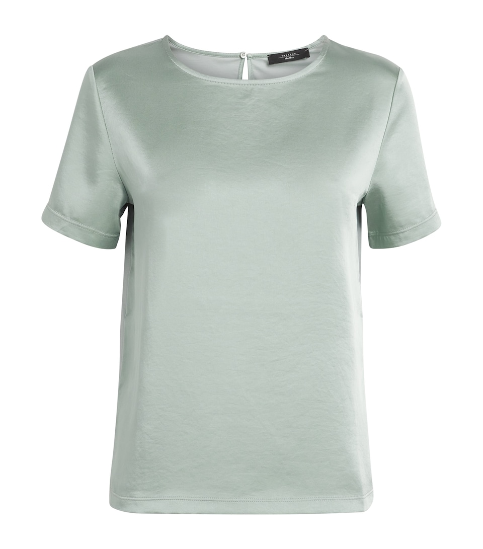 Satin-Front T-Shirt