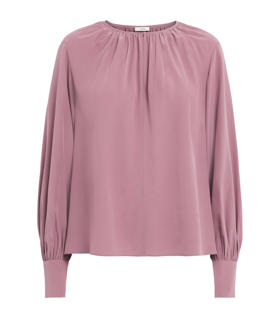 Joseph Womens Silk Rina Blouse Lilac