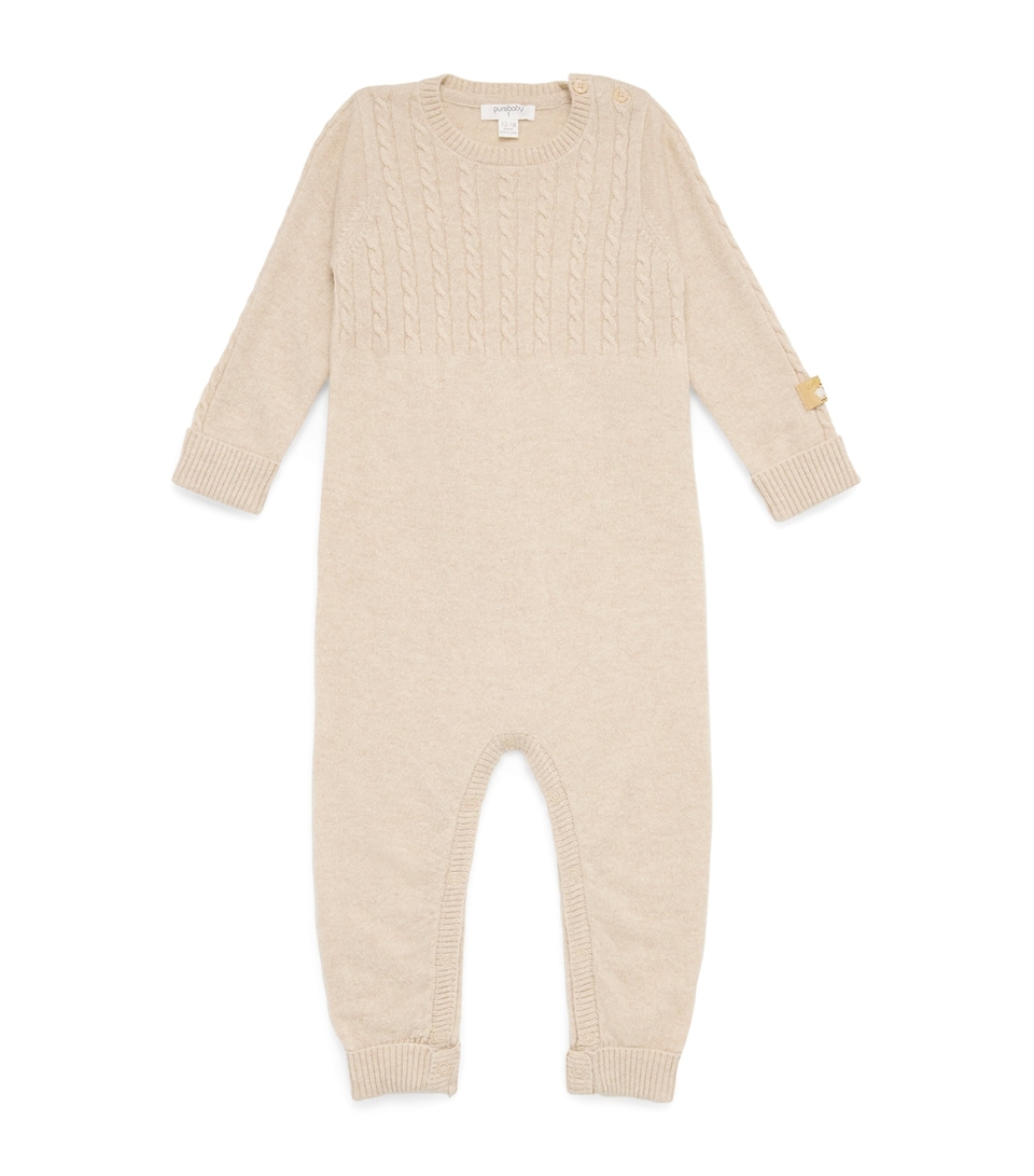 Cashmere Cable-Knit All-In-One (0-18 Months)