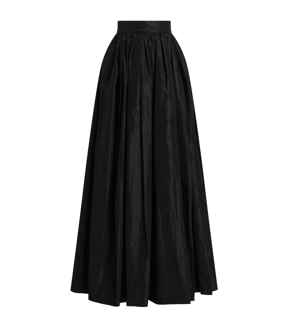 Taffeta Circle Maxi Skirt