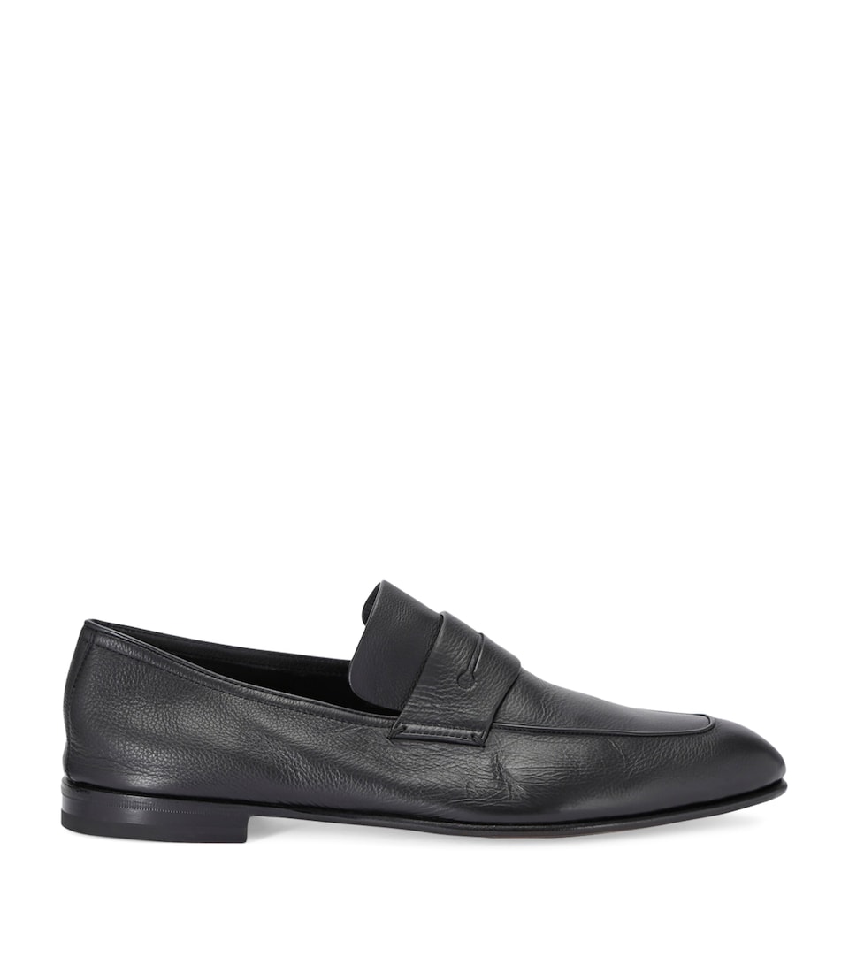 Leather-Cashmere L'Asola SECONDSKIN Loafers