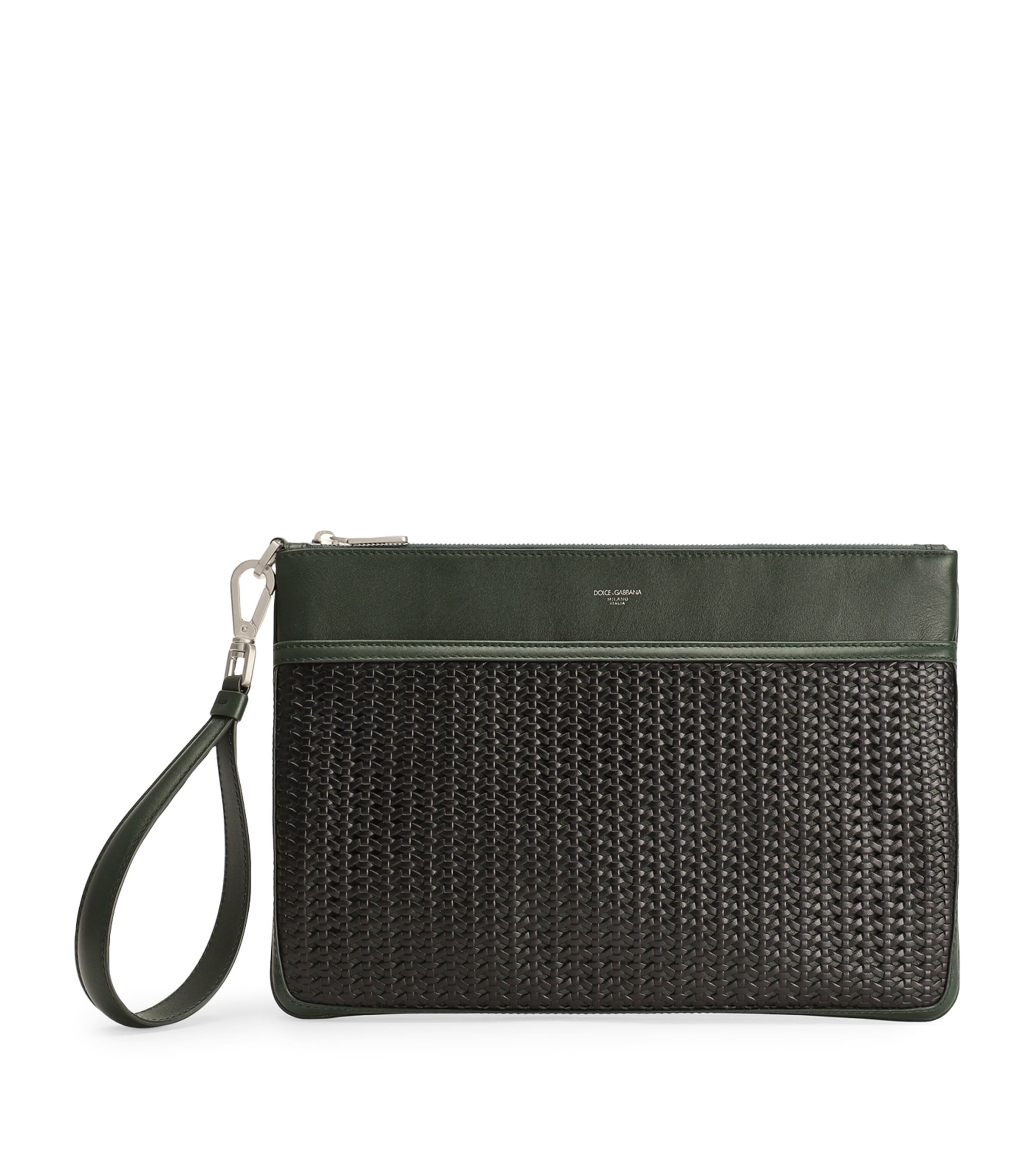 Dolce&Gabbana Canvas-Calfskin Plongé Toiletry Bag Multi