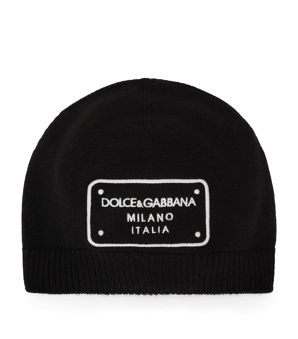 Wool Logo-Patch Beanie